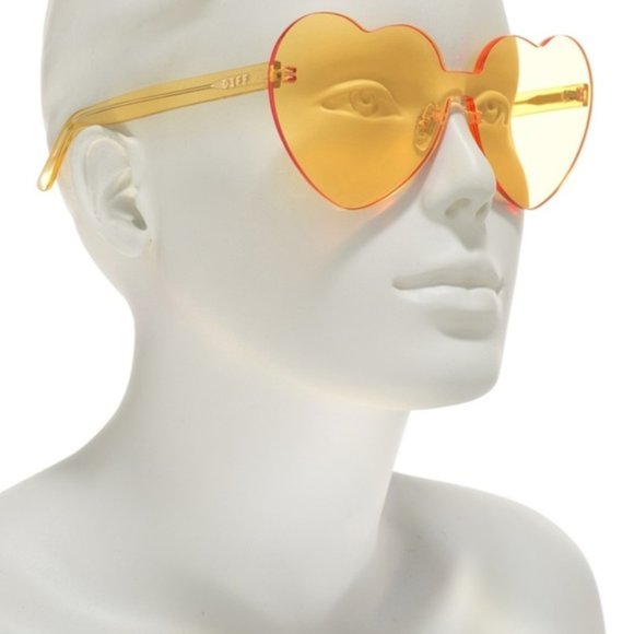 Diff Eyewear Accessories - DIFF Eyewear - Rio 64mm Sunglasses Yellow NWT